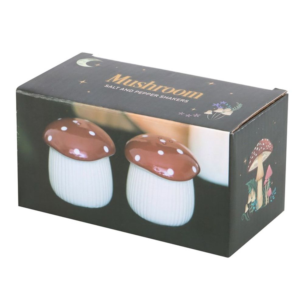 Ceramic Mushroom Salt and Pepper Shakers Gift Set