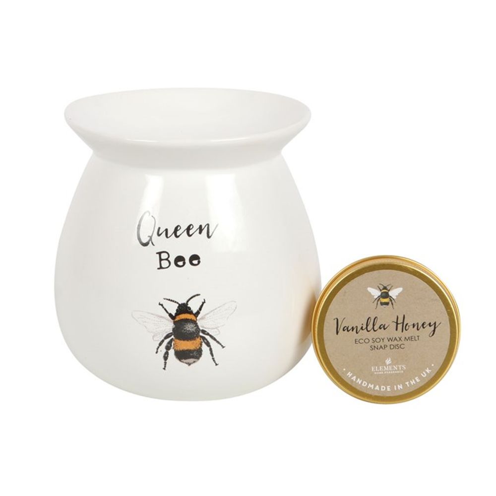 Vanilla Wax Melt with Oil Burner Gift Set - Queen Bee