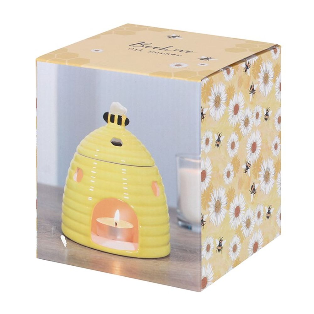 Beehive Ceramic Essential Oil Burner - Yellow Glazed