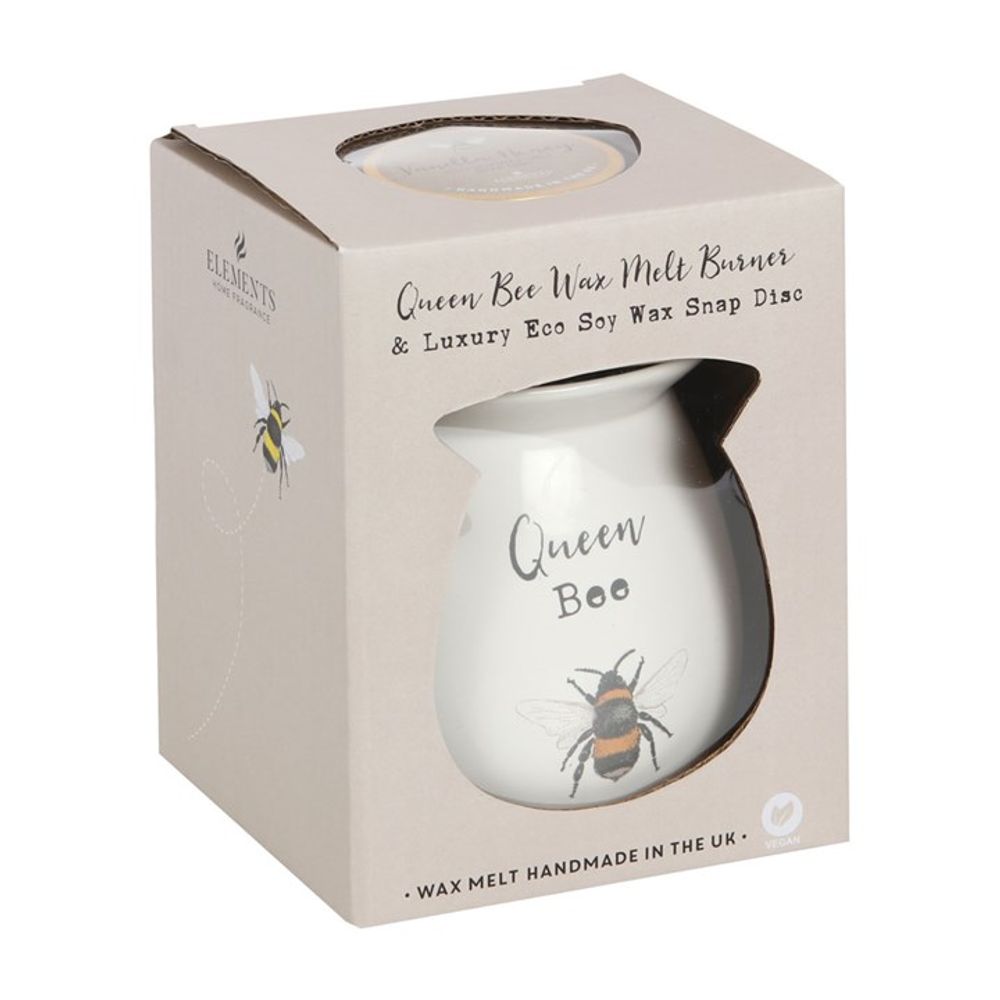 Vanilla Wax Melt with Oil Burner Gift Set - Queen Bee