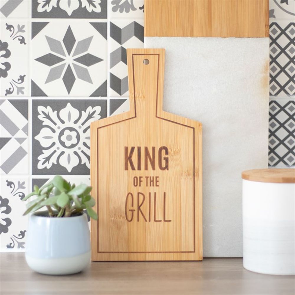 Bamboo Serving Charcuterie Board - King of the Grill Engraving