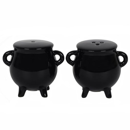 Ceramic Cauldron Salt and Pepper Shakers Gift Set