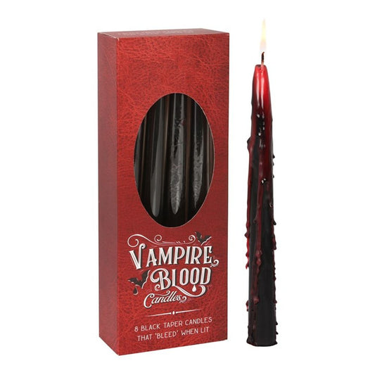 8 Gothic Taper Candles - Vampire Blood