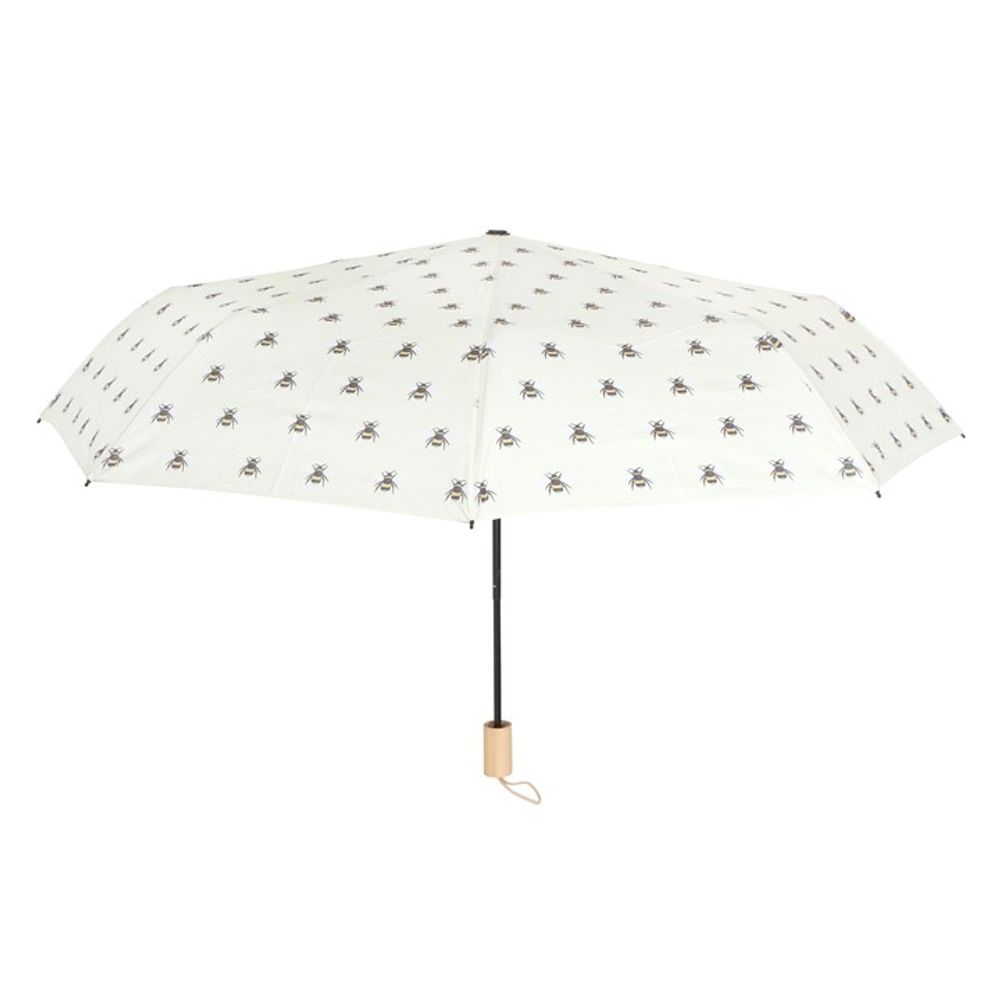 Collapsible Bee Print Travel Umbrella