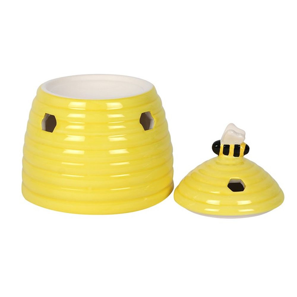 Beehive Ceramic Essential Oil Burner - Yellow Glazed