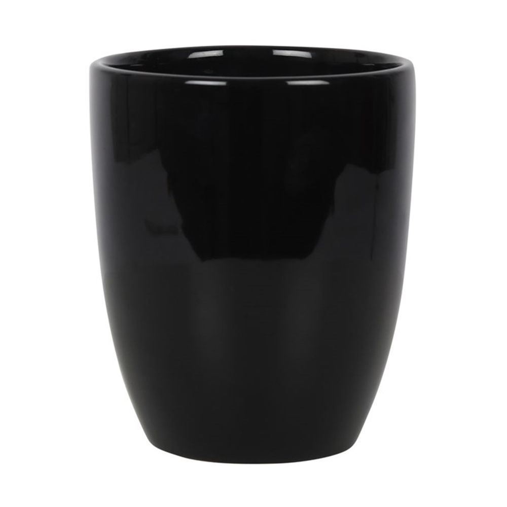 Fun Black and White Gothic Plant Pot - RIP Plant