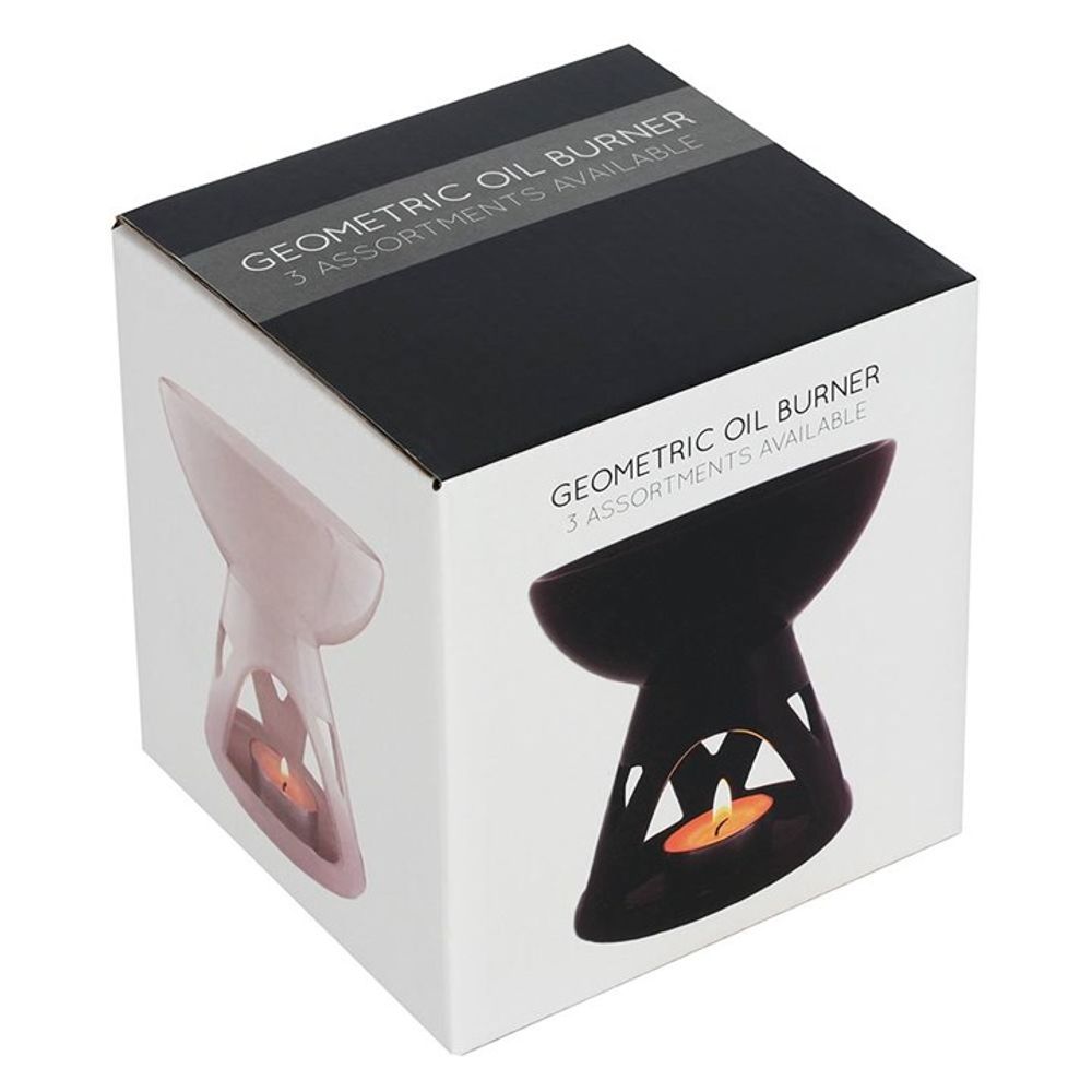 Black Deep Bowl Geometric Design Essential Oil Burner