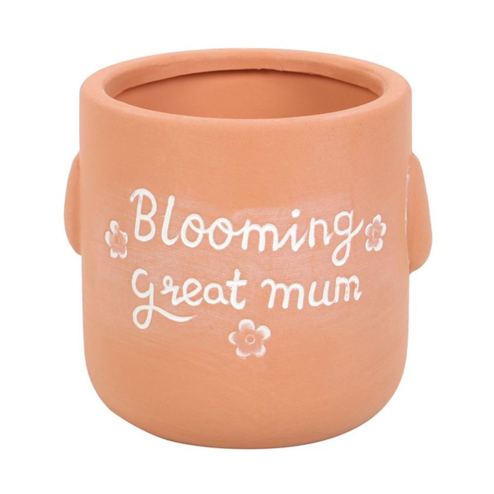 Cute Sitting Planter - Blooming Great Mum Inscription