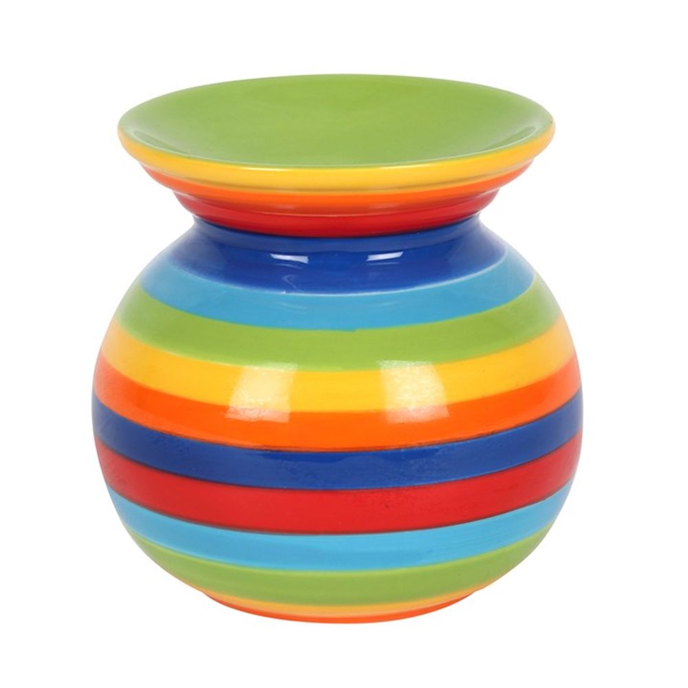 Rainbow Stripe Tea-Light Essential Oil Burner