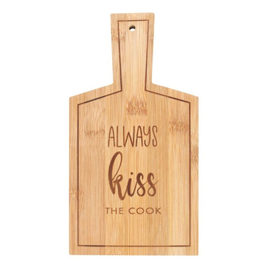 Bamboo Serving or Charcuterie Board - Always Kiss the Cook