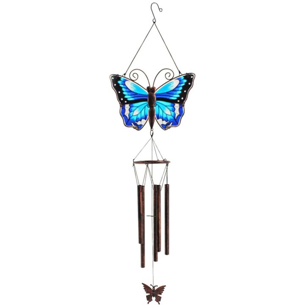 Butterfly Garden Wind-Chime | Blue Butterfly Design