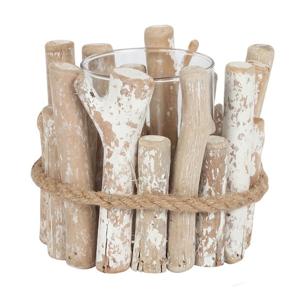 Hand Crafted Driftwood Candle Holder