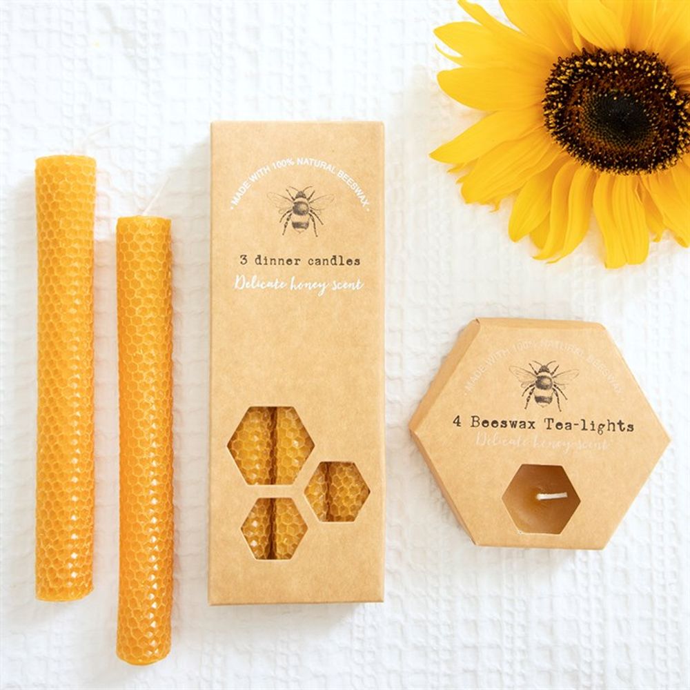 Pure Beeswax 3 Piece Candle Gift Set