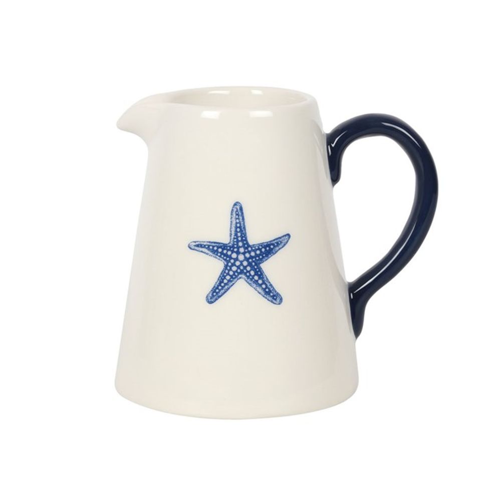 Royal Blue Starfish 12cm Ceramic Jug