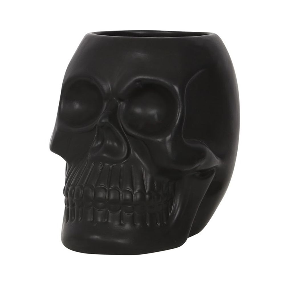 Skull Succulent Plant Pot - Black Planter