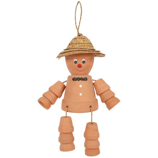 Cute Garden Decoration - Terracotta Plant Pot Man