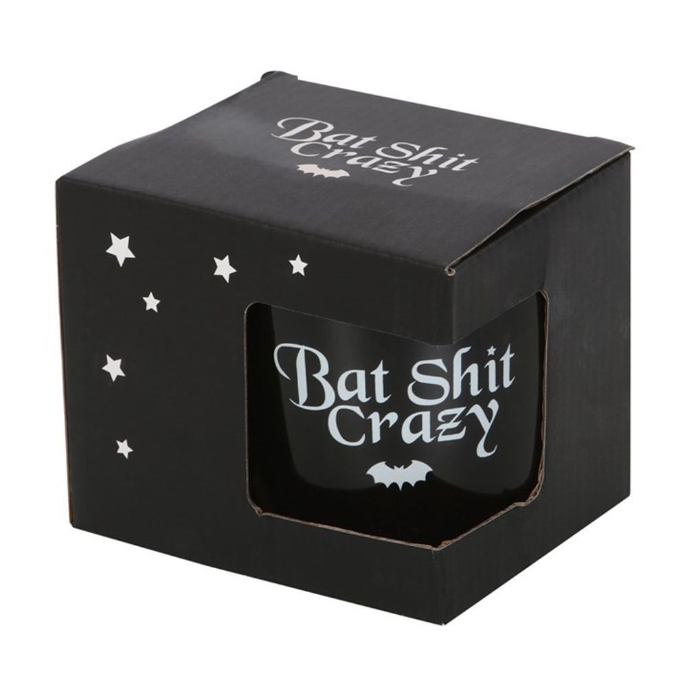 Funny Black Ceramic Mug - Bat Shit Crazy