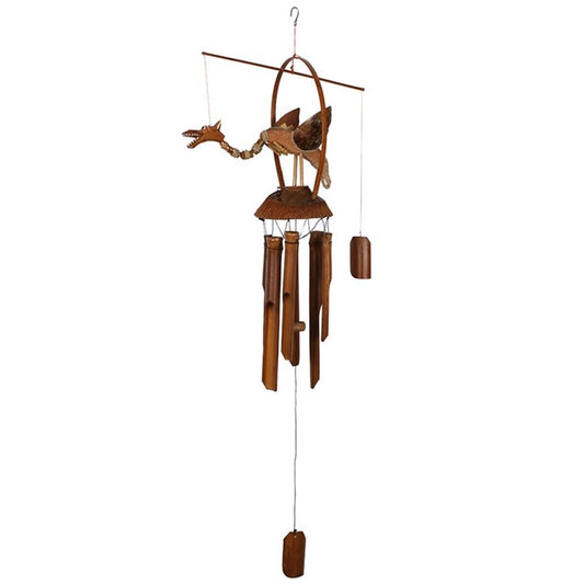 Bamboo Windchime - Nodding Dragon Scuplture