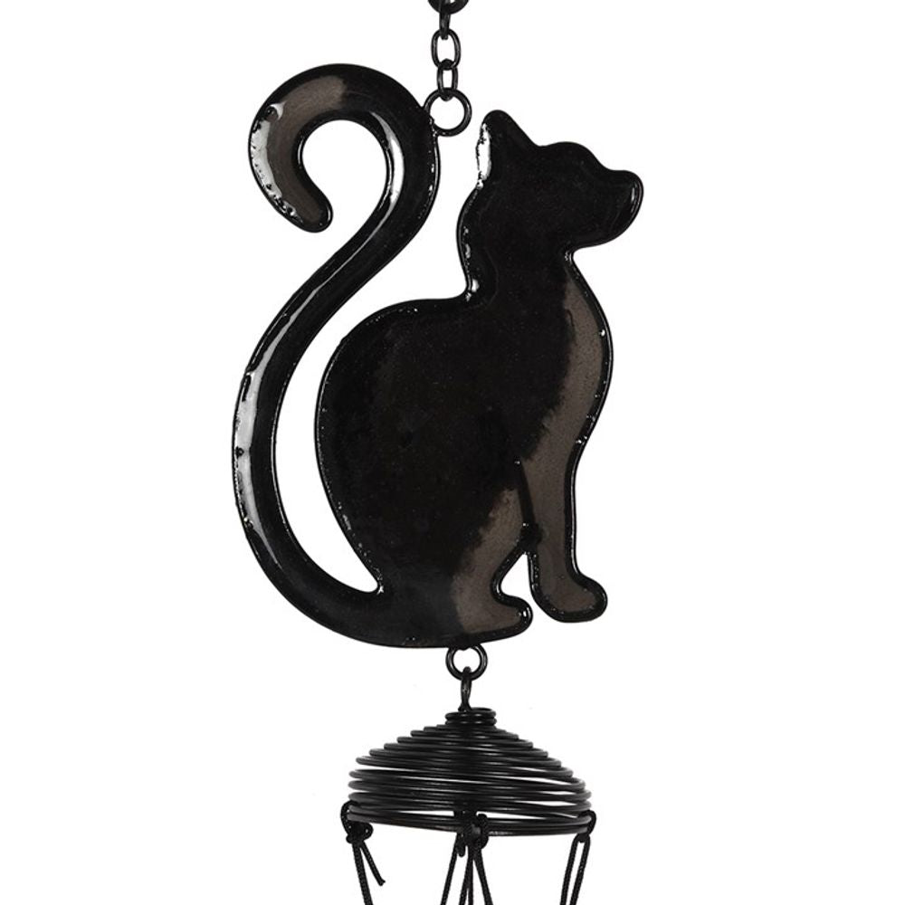 Black Cat Windchime - 40cm