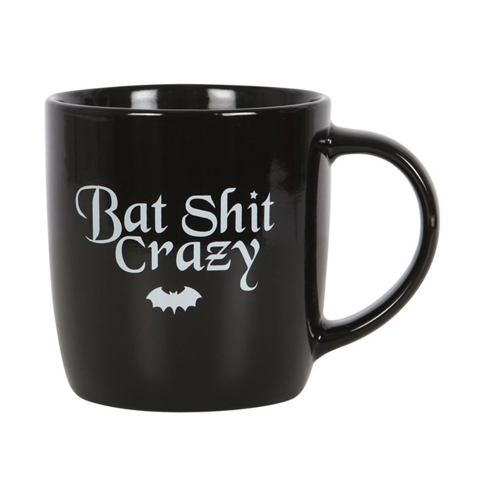 Funny Black Ceramic Mug - Bat Shit Crazy