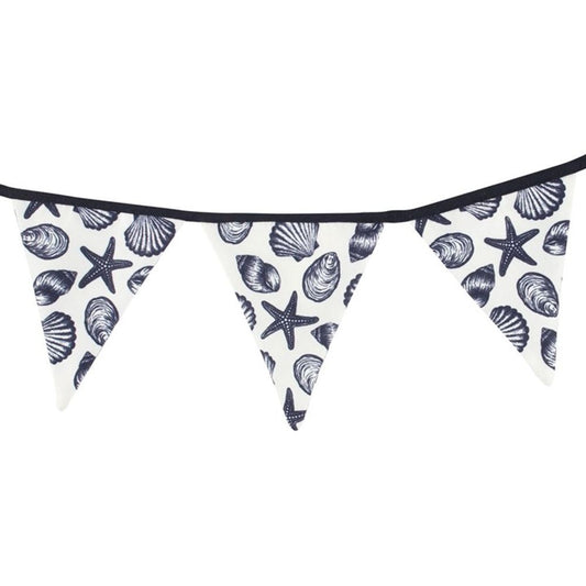 Seashell Fabric Bunting With Original Seashell Illustrations