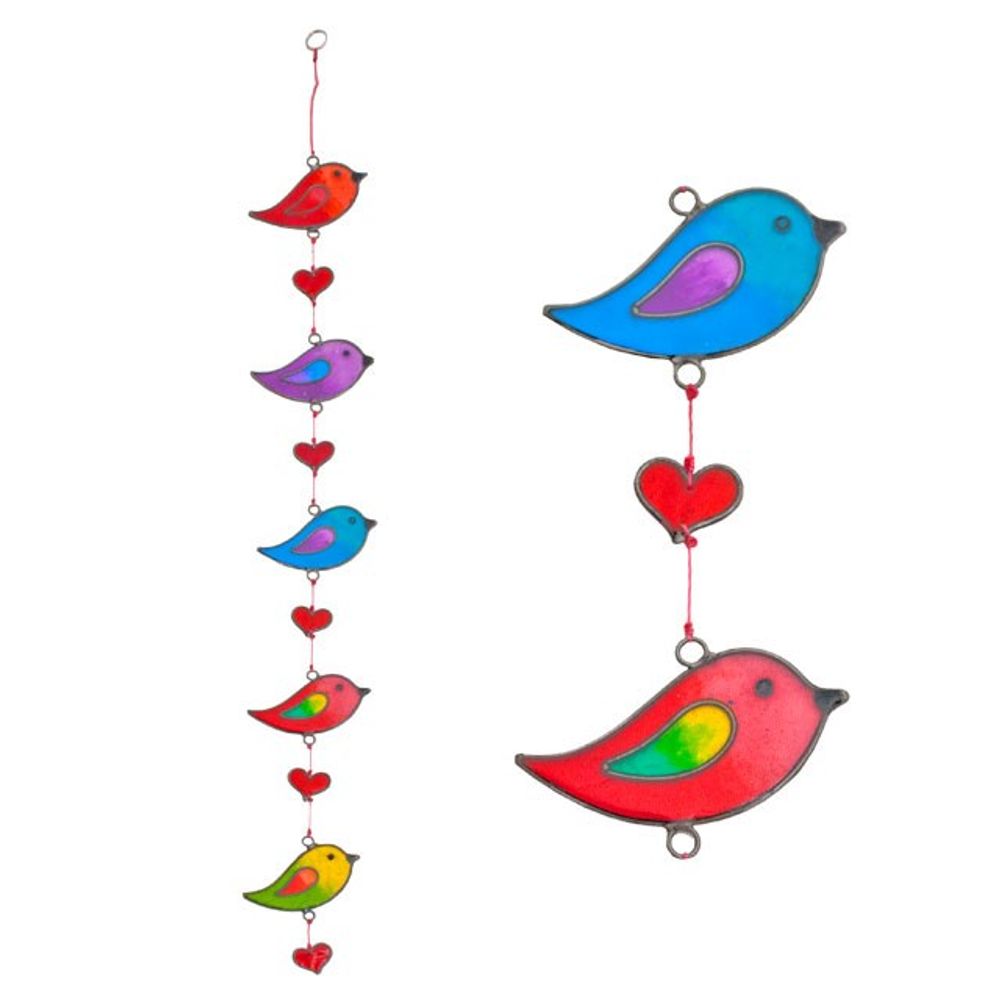 Birds and Hearts Sun-Catcher Garden Decor