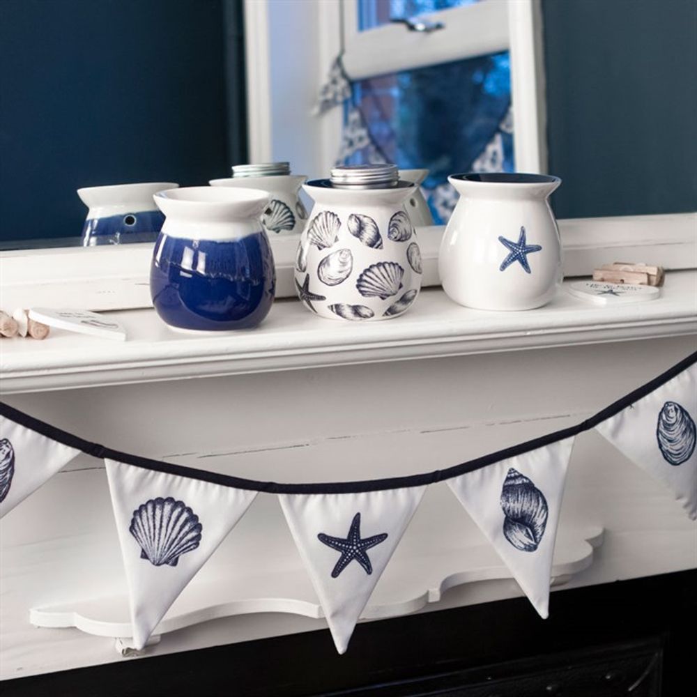 Seashell Fabric Bunting With Shell Illustrations